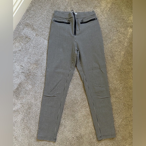 Urban Outfitters Susie High-Waisted Gingham Zip-Front Pant Size 6 - Picture 3 of 9